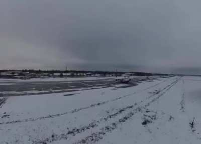 Second video of the Belarusian partisan drone flying up to the Russian AWACS A-50, landing on the fuselage, and seemingly detonating.
