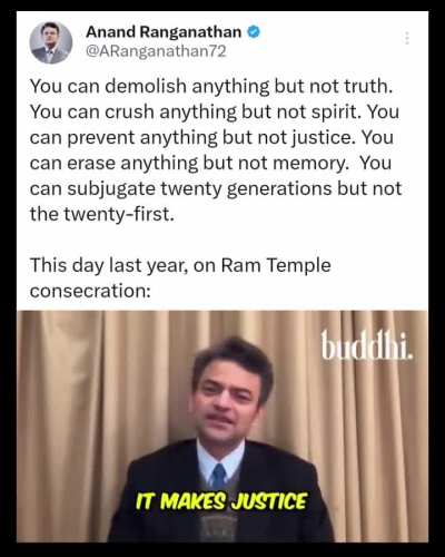 &ldquo;You can demolish anything but not Truth&rdquo;.