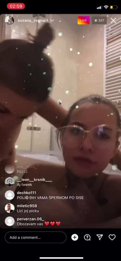 In the bath