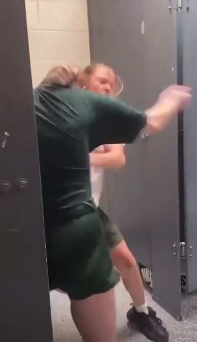 A fight broke out between two teenage girls because a teenage boy became friends with another girl.
