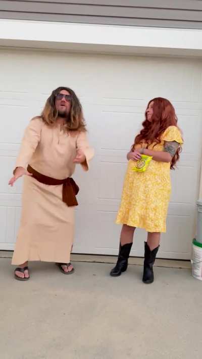 Trick-or-treating with Teenjus and Tiffany