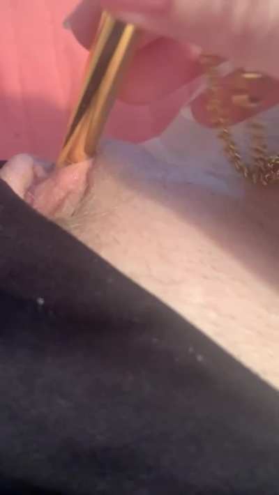 Edging with my vibe necklace and thinking about being used makes me extra sticky