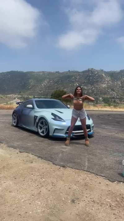 Quick flash in front of the car! [gif]