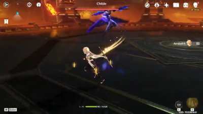 What 500+ hours of Traveler looks like - Childe AR50 without dodging &amp;amp; sprinting
