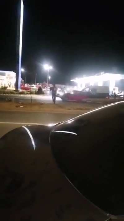 The hardest I've ever seen a car hit a person