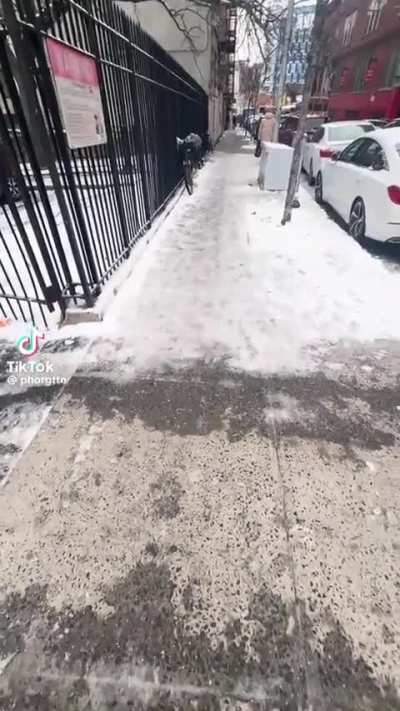 It wasn’t snow…