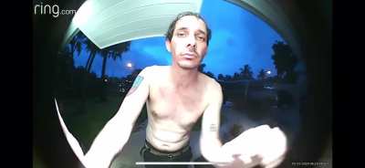 Tweaked out guy comes to my front door thinking it&rsquo;s a drive thru...(Ring Door Bell Footage).