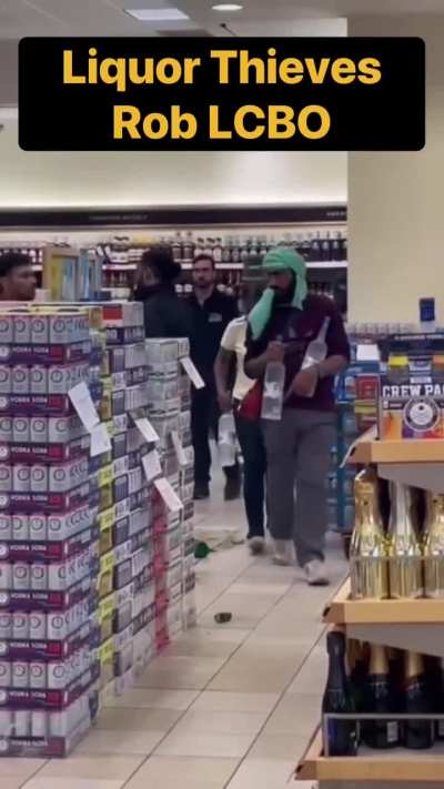 International students robbing a liquor store in Ontario. I'm so glad the Liberal government is still refusing to do criminal background checks or any vetting for that matter with these people