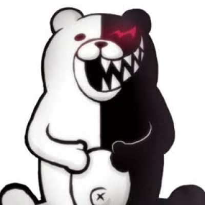 monokuma when he sees your favorite character die in the most sadistic and horrific way possible