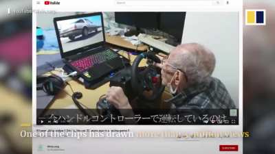 93-year-old Japanese ex-taxi driver becomes YouTube legend at racing games