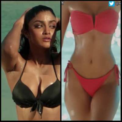 battle of bikinis Dimple hayathi vs disha patani