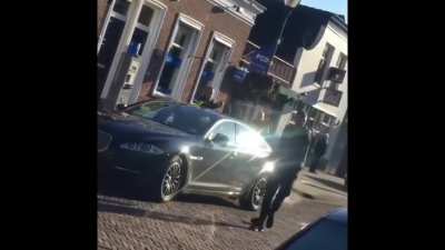 polish guy fights with cops