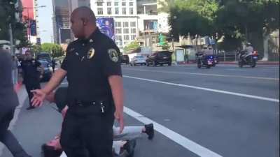 attempt to protest in the middle of a presidential motorcade