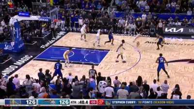 [Highlight] Jalen Suggs hits the long 3PT to give the Magic the lead with 37s left in the 4Q