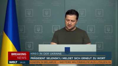 German news translator bursts into tears while reporting Ukrainian president Zelensky&rsquo;s speech