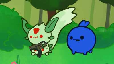 A Palworld vs. Pok&eacute;mon battle animation I made...