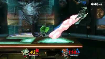 After posting about it on r/SmashBrosUltimate in the past, I learned that a lot of people don't even know that this is a thing, but it's one of my favorite Meta Knight techniques: Presenting, the CONDOR DIVE META KNIGHT TECH! A special way to consistently