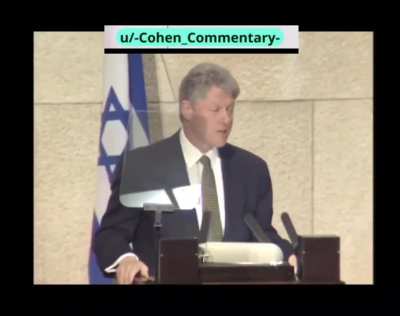 "Yesterday Israel took a great stride toward fulfilling the ancient dream of the Jewish people". Excerpts from President Clinton's address to the Knesset the day after the signing of the Israel-Jordan peace treaty in 1994.