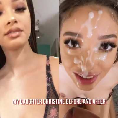 Christine's Before and After by Dad