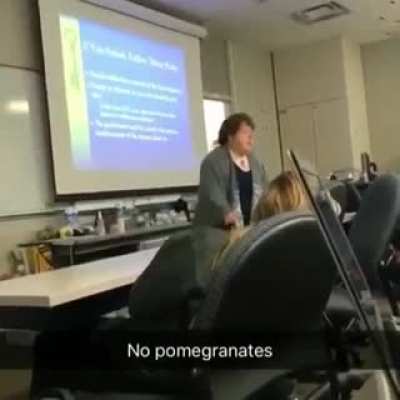 No pomegranates guys