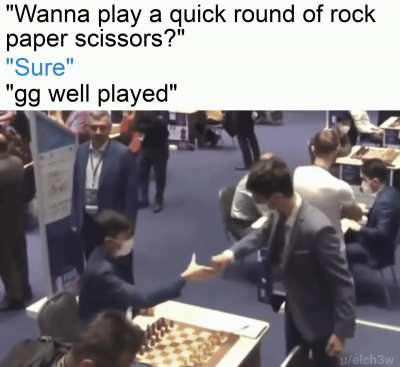 Quickest rock paper scissors ever