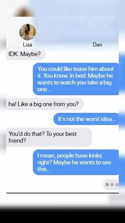 An accidental text message leads Lisa to cheating on her boyfriend with his best friend (Part Three)