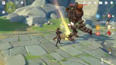 B-b-but MiHoyo said his normal and charged attacks dealt enormous damage