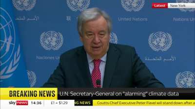 UN chief claims "the era of global warming has ended, the era of global boiling has arrived."