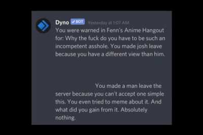 warned