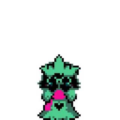 Give Ralsei the item next to your right to cheer him up