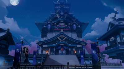 Tenshukaku at Night - Live Wallpaper