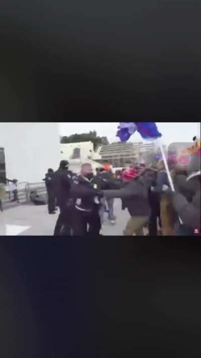 Rioters storming US Capitol