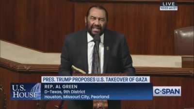 Rep Al Green announced intention to file articles of impeachment against POTUS (½POTUS?)