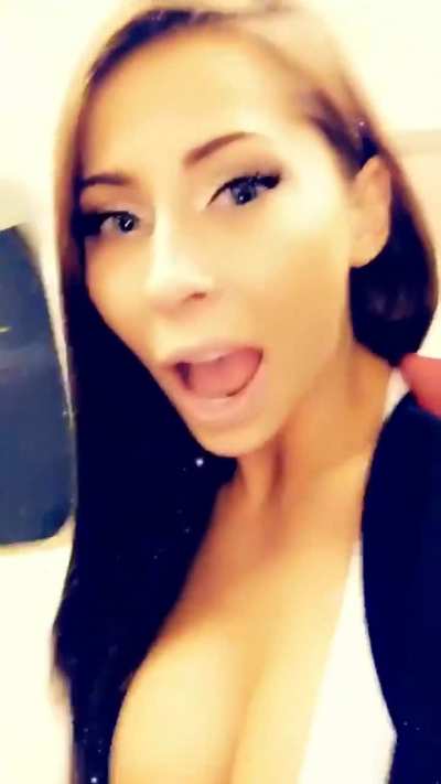 Tits Out on The Plane 