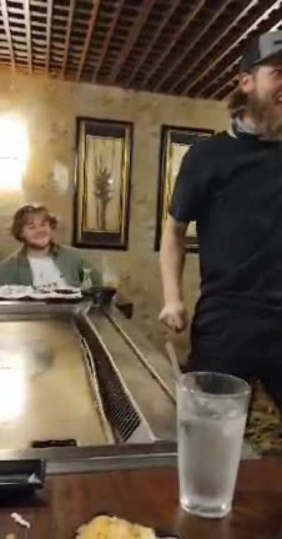 HMB while my buddy takes over your hibachi grill