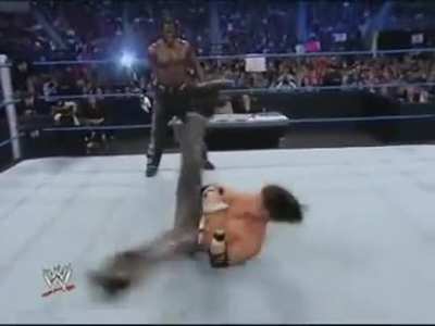 John Morrison shows R-Truth he can dance.   