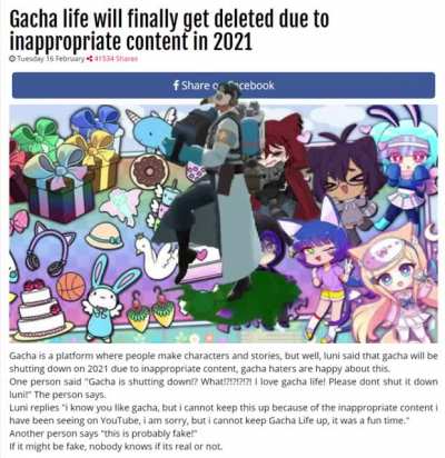 We did it