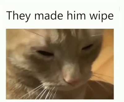 born to shite, not to wipe 🙏
