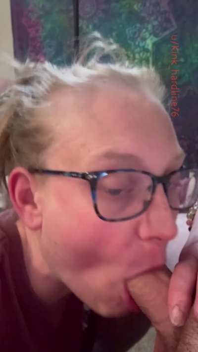 It&rsquo;s my pleasure to make you throb in my mouth