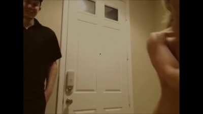 Friends gave her a dare and this slut didn&rsquo;t hesitate