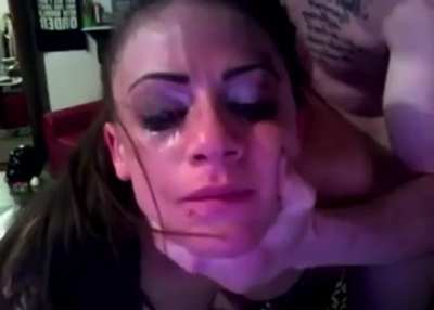 "You still watching loser ? I'm gonna wreck her face! This stupid slut really thought she could come here and tell me to stop bullying you heh~ Wish your mom luck cus she's gonna stay with me for a while!"