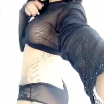 5 years ago when she didn't have to fake nip slips.