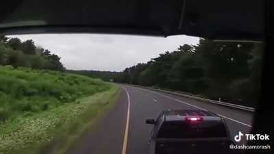 Why anyone would choose to break check a truck is beyond me, as if you&rsquo;d win
