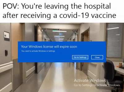 Laughs in FOSS vaccine.