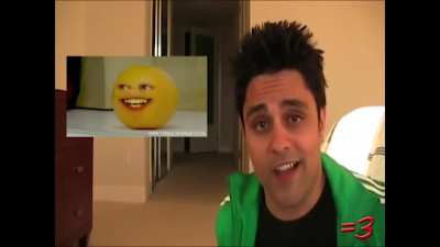 ray william johnson is the angry little retarded fruit in the annoying orange cinematic universe