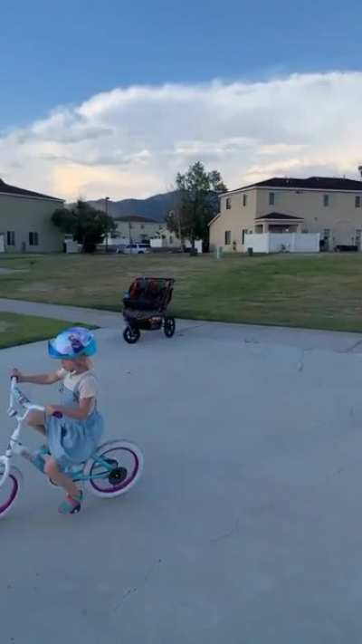 Learning to ride is difficult