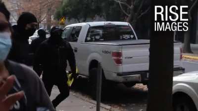 Reporter embeds with anarcho-Democrats/Antifa as they violently counter-protest a conservative 
