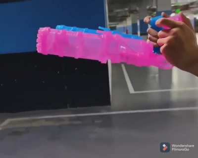 Bubble machine gun