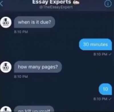 Last minute