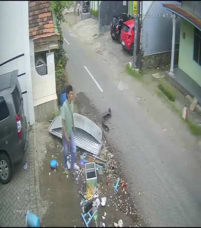Hit and Run on traveling food seller. 